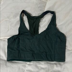 Outdoor Voices Green Racerback Sports Bra